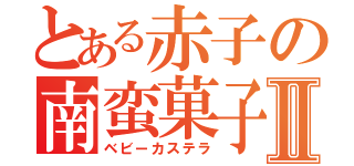 とある赤子の南蛮菓子Ⅱ（ベビーカステラ）