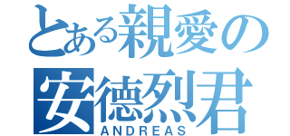 とある親愛の安德烈君（ＡＮＤＲＥＡＳ）