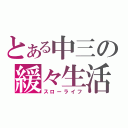 とある中三の緩々生活（スローライフ）