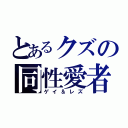 とあるクズの同性愛者（ゲイ＆レズ）