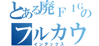 とある廃ＦＩＧさんのフルカウンター（インデックス）