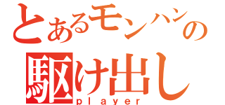 とあるモンハンの駆け出し（ｐｌａｙｅｒ）