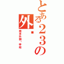 とある２３の外联Ⅱ（南京外国语学校）