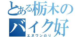 とある栃木のバイク好き（エヌワンのり）