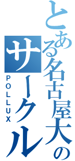 とある名古屋大学のサークル（ＰＯＬＬＵＸ）