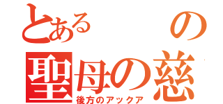 とあるの聖母の慈悲（後方のアックア）