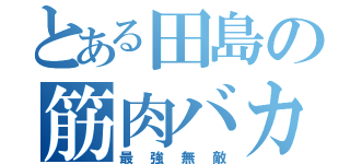 とある田島の筋肉バカ（最強無敵）