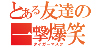 とある友達の一撃爆笑（タイガーマスク）