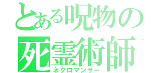 とある呪物の死霊術師（ネクロマンサー）