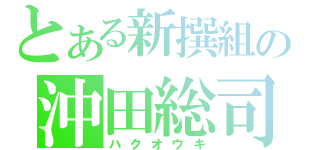 とある新撰組の沖田総司（ハクオウキ）