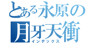 とある永原の月牙天衝（インデックス）