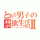 とある男子の禁欲生活Ⅱ（インデックス）