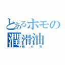 とあるホモの潤滑油（桃の花）