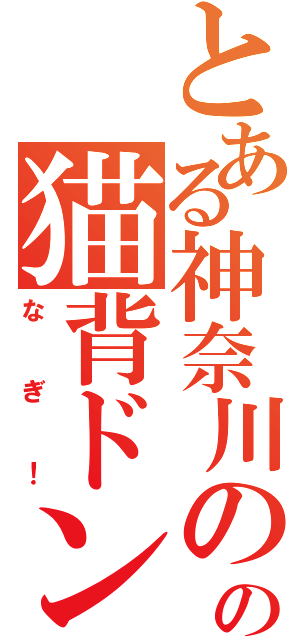 とある神奈川のの猫背ドンだー（なぎ！）