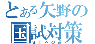 とある矢野の国試対策（ＳＴへの道）