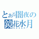 とある闇夜の鏡花水月（たからもの）