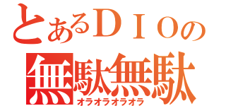 とあるＤＩＯの無駄無駄ッ！（オラオラオラオラ）