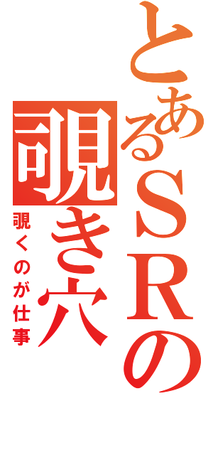 とあるＳＲの覗き穴（覗くのが仕事）