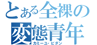 とある全裸の変態青年（カミーユ・ビダン）