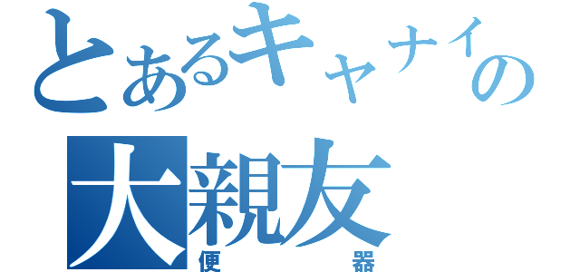 とあるキャナイの大親友（便器）