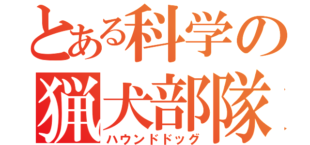 とある科学の猟犬部隊（ハウンドドッグ）