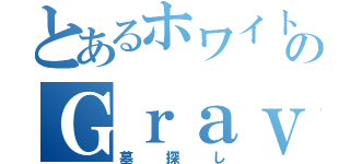 とあるホワイトのＧｒａｖｅ ｓｅａｒｃｈ（墓探し）