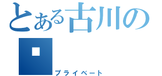 とある古川の㊙（プライベート）