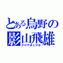 とある烏野の影山飛雄（かげやまとびお）