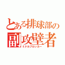 とある排球部の副攻壁者（ミドルブロッカー）