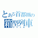 とある首都圏の箱型列車（２０５系）