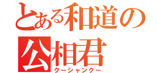 とある和道の公相君（クーシャンクー）