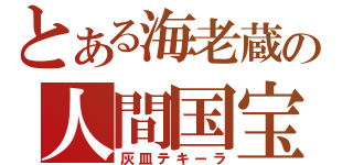 とある海老蔵の人間国宝（灰皿テキーラ）