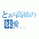 とある高橋の妹愛（ロリコン）