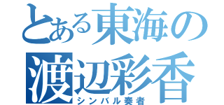 とある東海の渡辺彩香（シンバル奏者）