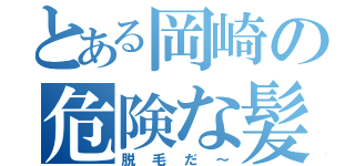 とある岡崎の危険な髪の毛（脱毛だ～）