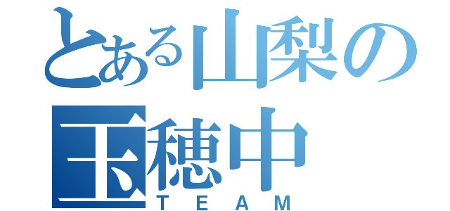 とある山梨の玉穂中（ＴＥＡＭ）