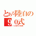 とある陸自の９０式（１２億円の戦車）