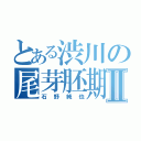 とある渋川の尾芽胚期Ⅱ（石野純也）