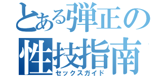 とある弾正の性技指南書（セックスガイド）