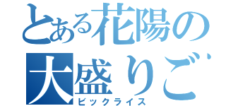 とある花陽の大盛りごはん（ビックライス）