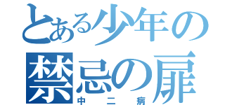 とある少年の禁忌の扉（中二病）