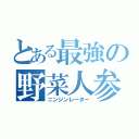 とある最強の野菜人参（ニンジンレーター）