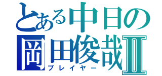 とある中日の岡田俊哉Ⅱ（プレイヤー）