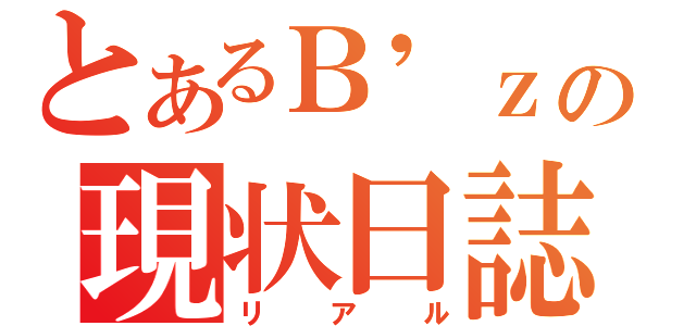 とあるＢ'ｚの現状日誌（リアル）