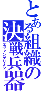 とある組織の決戦兵器（エヴァンゲリオン）