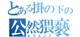 とある掛の下の公然猥褻（レジェンド）