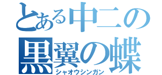 とある中二の黒翼の蝶（シャオウシンガン）