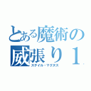 とある魔術の威張り１４歳（ステイル・マグヌス）