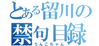 とある留川の禁句目録（うんこちゃん）