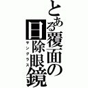 とある覆面の日除眼鏡（サングラス）